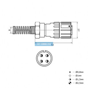 FQ18-4pin TJ-8 быстроразъемные SZC даташит схема