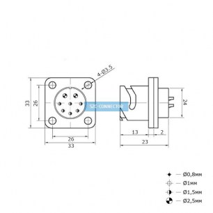 FQ24-8pin ZJ быстроразъемные SZC даташит схема