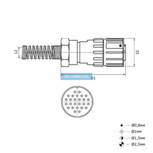 FQ24-26pin TJ-12 быстроразъемные RUICHI даташит схема