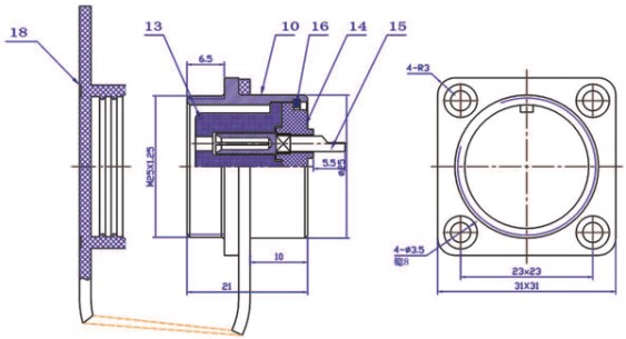 GX25M-2H разъем SZC даташит схема