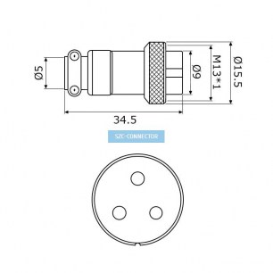 GX12M-3A разъем SZC даташит схема