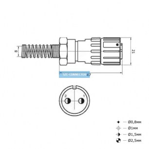 FQ14-2pin TJ-8 быстроразъемные SZC даташит схема