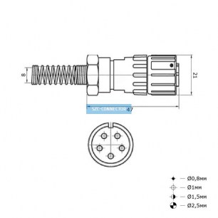 FQ14-5pin TK-8 быстроразъемные RUICHI даташит схема