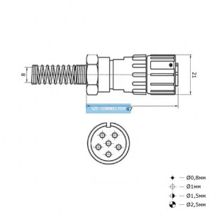 FQ14-6pin TJ-8 быстроразъемные RUICHI даташит схема