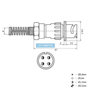 FQ14-4pin ZPK-8 быстроразъемные SZC даташит схема