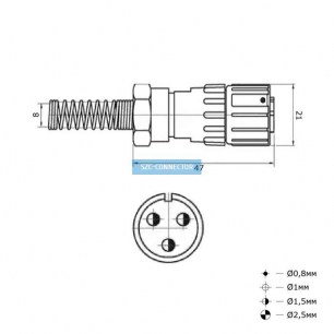 FQ14-3pin TK-8 быстроразъемные RUICHI даташит схема