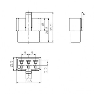 70611-6.3-11 автомобильный соединитель RUICHI даташит схема