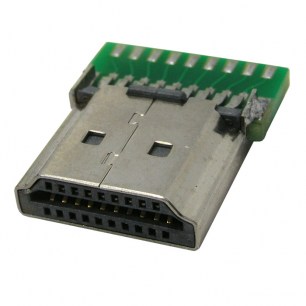 HDMI A M PCB разъем