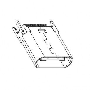 USB3.1 TYPE-C 24PF-012 разъем RUICHI даташит схема