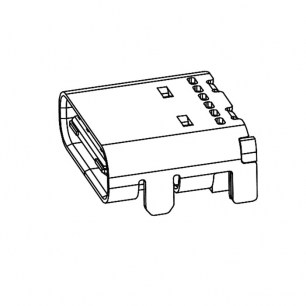 USB3.1 TYPE-C 24PF-014 разъем RUICHI даташит схема