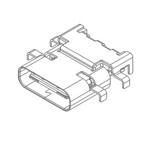 USB3.1 TYPE-C 24PF-005 разъем RUICHI даташит схема