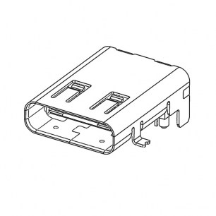 USB3.1 TYPE-C 24PF-021 разъем RUICHI даташит схема