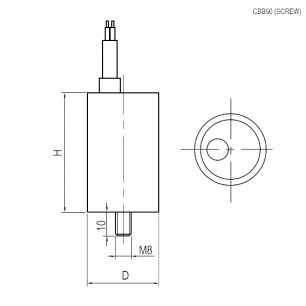 CBB60 10uF 450V WIRE+SCREW (SAIFU) конденсатор пусковой SAIFU даташит схема