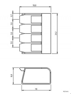 PCT-414 orange клеммники аналог wago RUICHI даташит схема