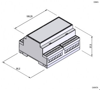 D6MG (106.25x90.2x57.5) GAINTA корпус для рэа GAINTA даташит схема