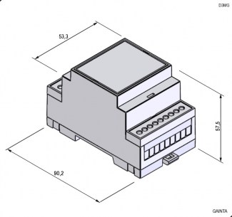 D3MG (53.3x90.2x57.5) корпус для рэа GAINTA даташит схема