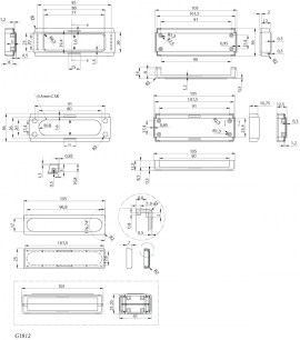 G1812 (105x41x25.2) корпус для рэа GAINTA даташит схема