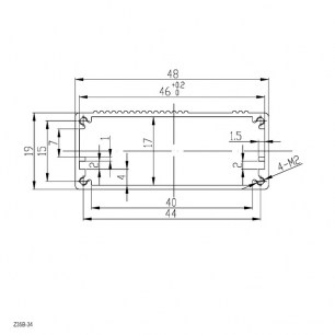 Z35B-34 (100x48x20) корпус для рэа ZTM-ELECTRO даташит схема