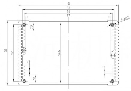 Z35B-22 (100x91x59) корпус для рэа ZTM-ELECTRO схема фото