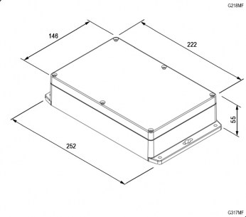 G218MF (222x146x55) корпус для рэа GAINTA даташит схема