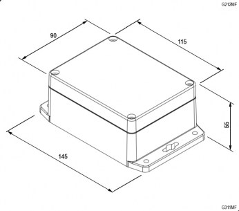 G212MF (115x90x55) корпус для рэа GAINTA даташит схема