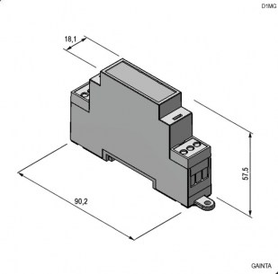 D1MG (18.1x90.2x57.50 корпус для рэа GAINTA даташит схема