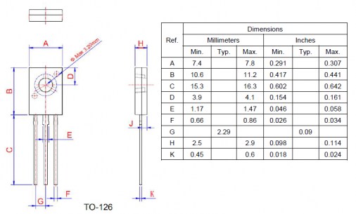 BT134-600E cимистор (триак) WEIDA схема фото