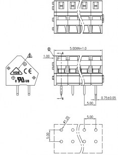 DG245-5.0-02P-11-00A(H) клеммники degson DEGSON даташит схема