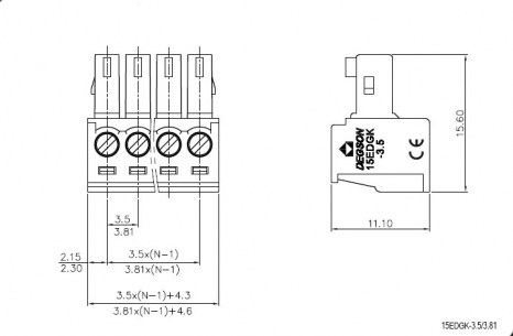 15EDGK-3.5-04P-14-00A(H) клеммники degson DEGSON даташит схема