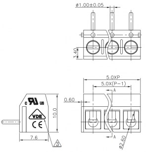 DG301R-5.0-02P-12-00A(H) клеммники degson DEGSON даташит схема