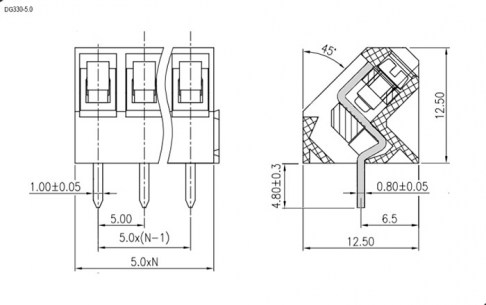 DG330-5.0-02P-12-00Z(H) клеммники degson DEGSON даташит схема