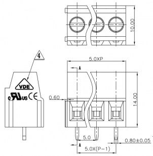 DG500-5.0-02P-14-00A(H) клеммники degson DEGSON даташит схема