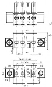 15EDGKM-3.81-03P-14-00A(H) клеммники degson DEGSON даташит схема