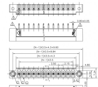 15EDGVM-3.81-02P-14-00A(H) клеммники degson DEGSON даташит схема