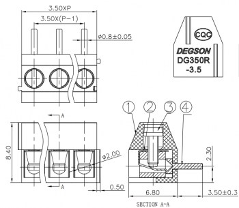 DG350R-3.5-02P-14-00A(H) клеммники degson DEGSON даташит схема