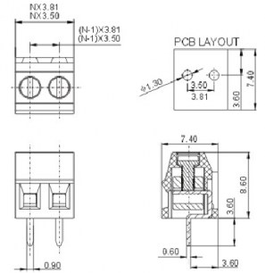 DG381-3.5-03P-14-00A(H) клеммники degson DEGSON даташит схема