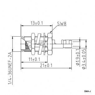 END/SMA-J 26CM высокочастотные разъемы RUICHI даташит схема