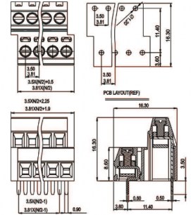 DG381A-3.81-06P-14-00A(H) клеммники degson DEGSON даташит схема