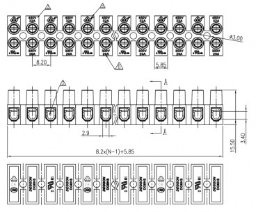 DG8HS-1.2-12P-17-100A(H) клеммники degson DEGSON даташит схема