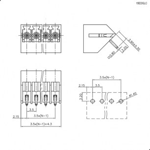 15EDGLC-3.5-04P-14-00A(H) клеммники degson DEGSON даташит схема