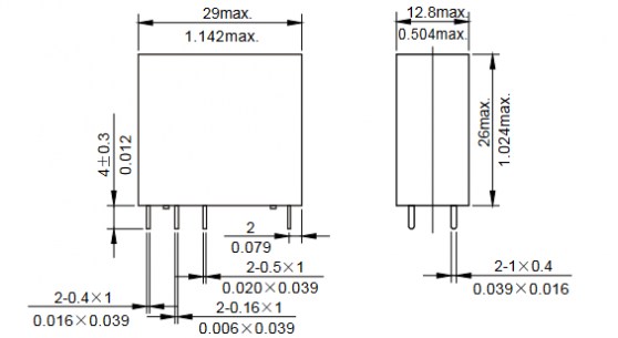 JQX-14FC2-2C-Z-5-DC12V-5 FORWARD реле электромагнитное FORWARD даташит схема