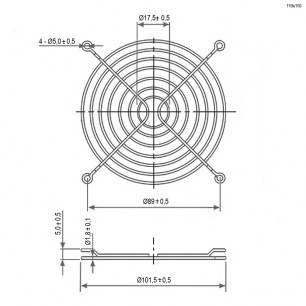 Решетка 110x110mm решетки для вентиляторов RUICHI даташит схема