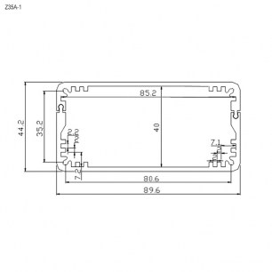 Z35A-1 (190x90x44) корпус для рэа ZTM-ELECTRO даташит схема