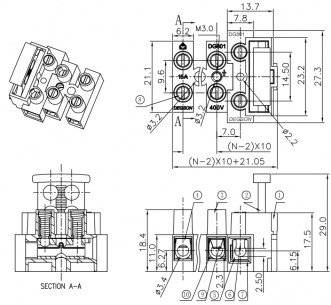 DG801-03P-11-00Z(H) клеммники degson DEGSON даташит схема