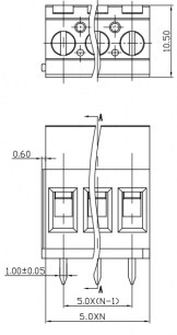 DG129-5.0-03P-14-00A(H) клеммники degson DEGSON даташит схема