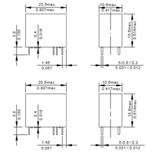 JZC-33F-C-Z-5-DC24V-0.45 FORWARD реле электромагнитное FORWARD даташит схема