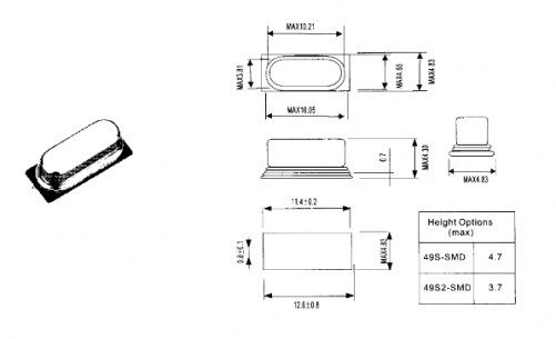 HC49SM-22.1184MHZ-20PF LGE кварцевые резонаторы LGE даташит схема