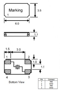 SMD6035-18.432-20pF-10/10ppm STRONG кварцевые резонаторы STRONG даташит схема