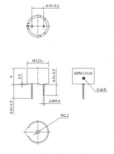 KPM-G1212A электромагнитные излучатели KEPO даташит схема