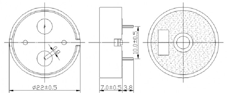 SNR-2240A пьезоизлучатели Shainor схема фото